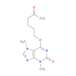 2H-Purin-2-one, 3,7-dihydro-3,7-dimethyl-6-[(5-oxohexyl)oxy]-