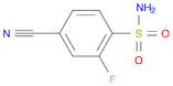 Benzenesulfonamide, 4-cyano-2-fluoro-