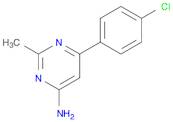 6-(4-chlorophenyl)-2-methylpyrimidin-4-amine