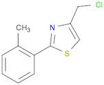 4-(CHLOROMETHYL)-2-(2-METHYLPHENYL)-1,3-THIAZOLE