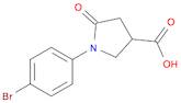 3-Pyrrolidinecarboxylicacid, 1-(4-bromophenyl)-5-oxo-