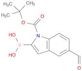 2-BORONO-5-FORMYL-1H-INDOLE-1-CARBOXYLIC ACID TERT-BUTYL ESTER