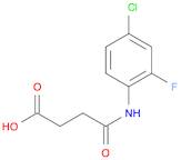 4-[(4-CHLORO-2-FLUOROPHENYL)AMINO]-4-OXOBUTANOIC ACID