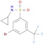 N-Cyclopropyl 3-bromo-5-trifluoromethylbenzenesulfonamide