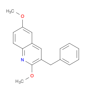 Quinoline, 2,6-dimethoxy-3-(phenylmethyl)-