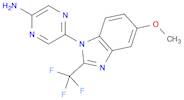 5-(5-Methoxy-2-(trifluoromethyl)-1H-benzo[d]imidazol-1-yl)pyrazin-2-amine