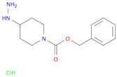 Benzyl 4-hydrazinylpiperidine-1-carboxylate hydrochloride