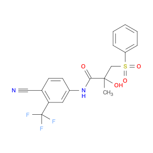 N-[4-CYANO-3-(TRIFLUOROMETHYL)PHENYL]-2-HYDROXY-2-METHYL-3-(PHENYLSULFONYL)PROPANAMIDE