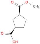 (1R,3S)-rel-3-(Methoxycarbonyl)cyclopentanecarboxylic acid