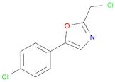 Oxazole,2-(chloromethyl)-5-(4-chlorophenyl)-