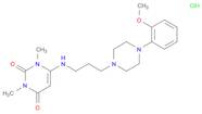 2,4(1H,3H)-Pyrimidinedione,6-[[3-[4-(2-methoxyphenyl)-1-piperazinyl]propyl]amino]-1,3-dimethyl-,hy…