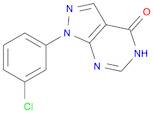 4H-Pyrazolo[3,4-d]pyrimidin-4-one, 1-(3-chlorophenyl)-1,5-dihydro-