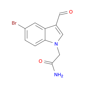 2-(5-BROMO-3-FORMYL-1H-INDOL-1-YL)ACETAMIDE