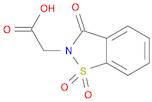 (1,1-DIOXIDO-3-OXO-1,2-BENZISOTHIAZOL-2(3H)-YL)ACETIC ACID