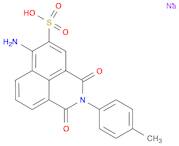 1H-Benz[de]isoquinoline-5-sulfonicacid, 6-amino-2,3-dihydro-2-(4-methylphenyl)-1,3-dioxo-, sodiu...