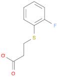 3-(2-fluorophenyl)sulfanylpropanoate