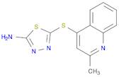 1,3,4-Thiadiazol-2-amine,5-[(2-methyl-4-quinolinyl)thio]-