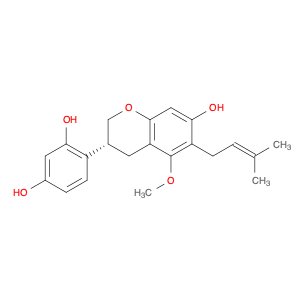 (R)-4-(7-Hydroxy-5-methoxy-6-(3-methylbut-2-en-1-yl)chroman-3-yl)benzene-1,3-diol