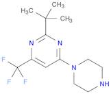 2-(tert-Butyl)-4-(piperazin-1-yl)-6-(trifluoromethyl)pyrimidine