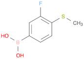 (3-Fluoro-4-(methylthio)phenyl)boronic acid