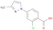 2-Chloro-4-(3-Methyl-1H-pyrazol-1-yl)benzoic acid