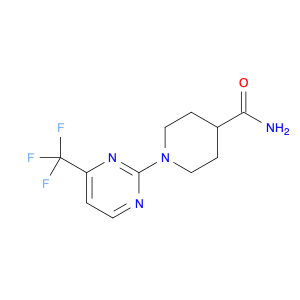 1-[4-(TRIFLUOROMETHYL)-PYRIMIDIN-2-YL]-4-PIPERIDINECARBOXAMIDE