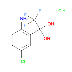 1-(2-Amino-5-chlorophenyl)-2,2,2-trifluoroethane-1,1-diol hydrochloride