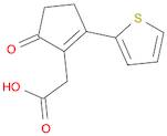 2-(5-Oxo-2-(thiophen-2-yl)cyclopent-1-en-1-yl)acetic acid