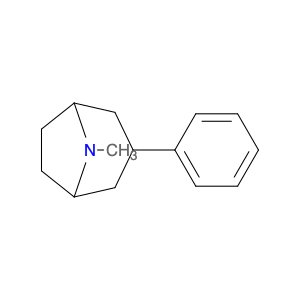 8-Azabicyclo[3.2.1]octane, 8-methyl-3-phenyl-