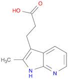 1H-Pyrrolo[2,3-b]pyridine-3-propanoicacid, 2-methyl-