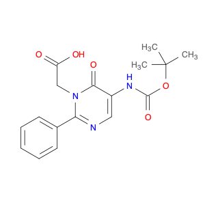 2-(5-((tert-Butoxycarbonyl)amino)-6-oxo-2-phenylpyrimidin-1(6H)-yl)acetic acid