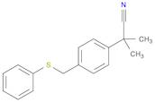 2-Methyl-2-(4-((phenylthio)methyl)phenyl)propanenitrile