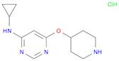 N-Cyclopropyl-6-(piperidin-4-yloxy)pyrimidin-4-amine hydrochloride