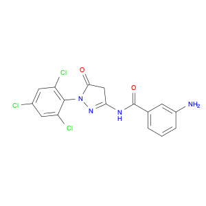 3-Amino-N-(5-oxo-1-(2,4,6-trichlorophenyl)-4,5-dihydro-1H-pyrazol-3-yl)benzamide