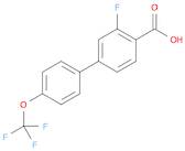 2-Fluoro-4-(4-trifluoromethoxyphenyl)benzoic acid