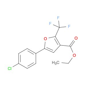 Ethyl 5-(4-chlorophenyl)-2-(trifluoromethyl)furan-3-carboxylate
