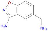 1,2-Benzisoxazole-5-methanamine,3-amino-(9CI)