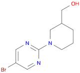 [1-(5-Bromopyrimidin-2-yl)piperidin-3-yl]methanol