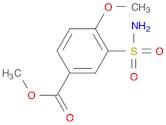 Benzoic acid, 3-(aminosulfonyl)-4-methoxy-, methyl ester