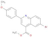 METHYL 6-BROMO-2-(4-METHOXYPHENYL)QUINOLINE-4-CARBOXYLATE