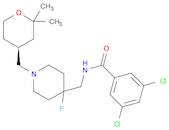 (S)-3,5-Dichloro-N-((1-((2,2-dimethyltetrahydro-2H-pyran-4-yl)methyl)-4-fluoropiperidin-4-yl)met...