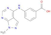 3-[(1-METHYL-1H-PYRAZOLO[3,4-D]PYRIMIDIN-4-YL)AMINO]BENZOIC ACID