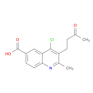 4-CHLORO-2-METHYL-3-(3-OXO-BUTYL)-QUINOLINE-6-CARBOXYLIC ACID