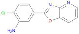 2-CHLORO-5-OXAZOLO[4,5-B]PYRIDIN-2-YL-PHENYLAMINE