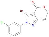 ETHYL 5-BROMO-1-(3-CHLOROPHENYL)-1H-PYRAZOLE-4-CARBOXYLATE