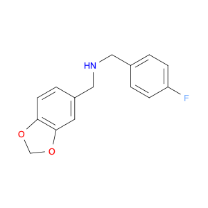 BENZO[1,3]DIOXOL-5-YLMETHYL-(4-FLUORO-BENZYL)-AMINE