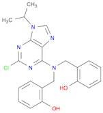 2-CHLORO-6-[N,N-DI(2-HYDROXYBENZYL)AMINO]-9-ISOPROPYLPURINE