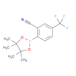 2-(4,4,5,5-Tetramethyl-1,3,2-dioxaborolan-2-yl)-5-(trifluoromethyl)benzonitrile