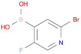 2-BROMO-5-FLUOROPYRIDINE-4-BORONIC ACID