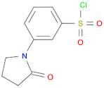 3-(2-O×o-pyrrolidin-1-yl)benzenesulfonyl chloride